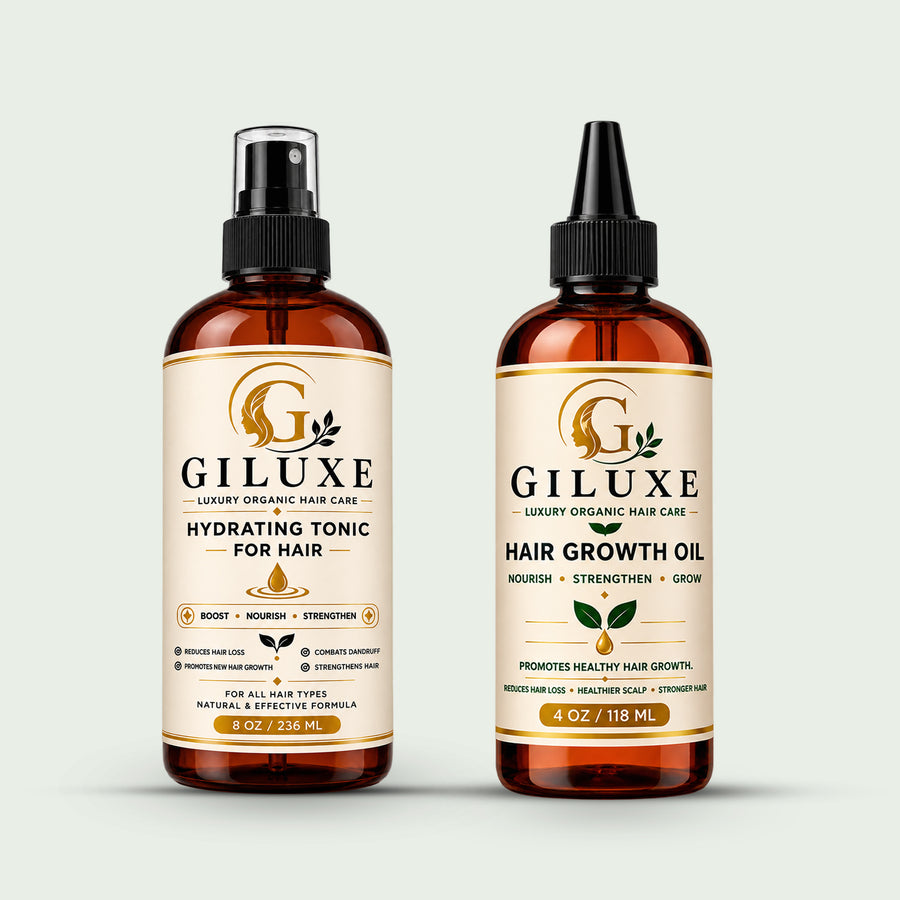 Giluxe Hydrating Tonic Hair Growth Oil Duo