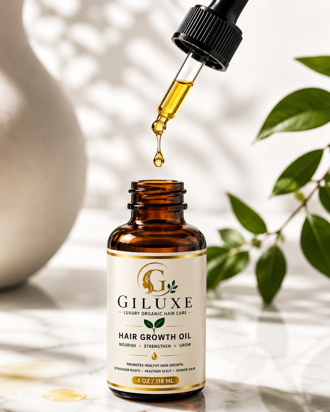 Giluxe Hydrating Tonic &amp; Hair Growth Oil Duo