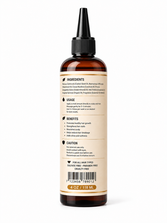 Giluxe Organic Hair Growth Oil