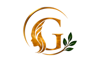 Giluxe luxury organic hair care gold and green logo