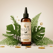 Giluxe Hair Growth Oil 4 oz with botanical ingredients
