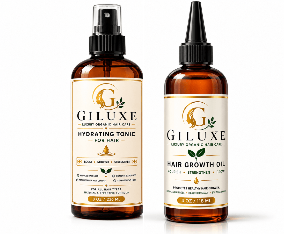 Giluxe Hydrating Tonic &amp; Hair Growth Oil Duo - Giluxe