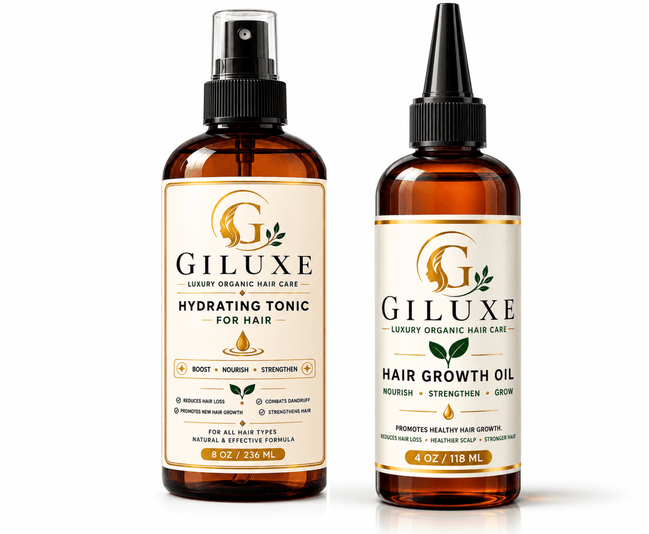 Giluxe Hydrating Tonic &amp; Hair Growth Oil Duo - Giluxe