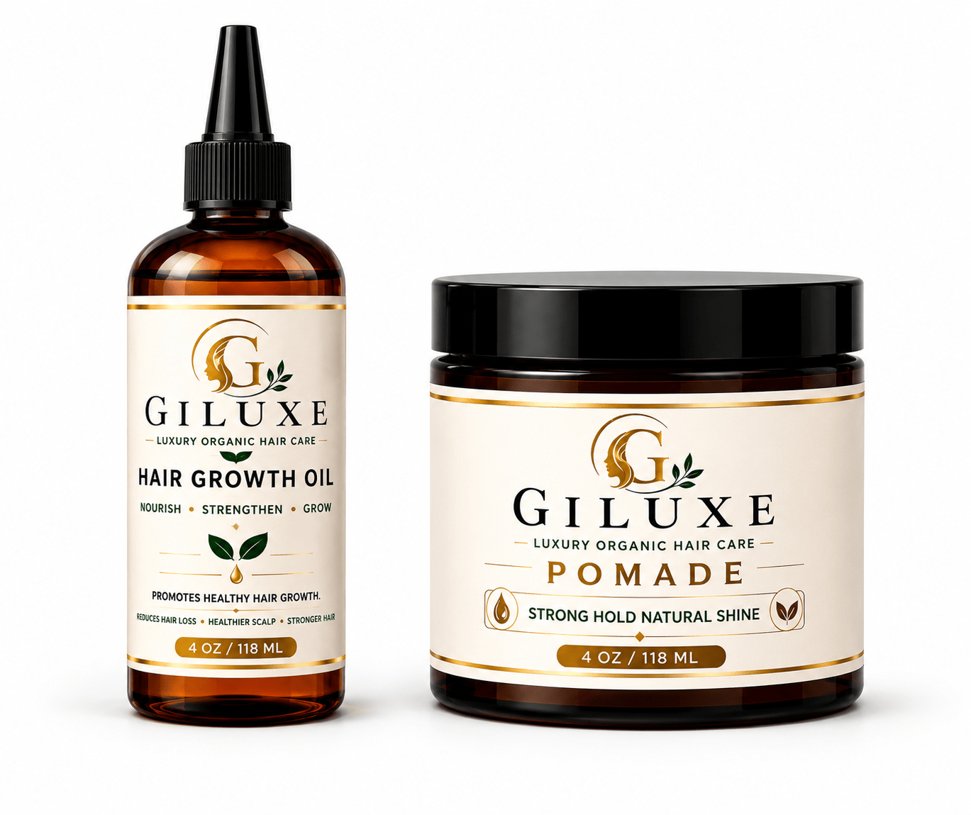 Hair Growth Oil & Pomade Set - Giluxe