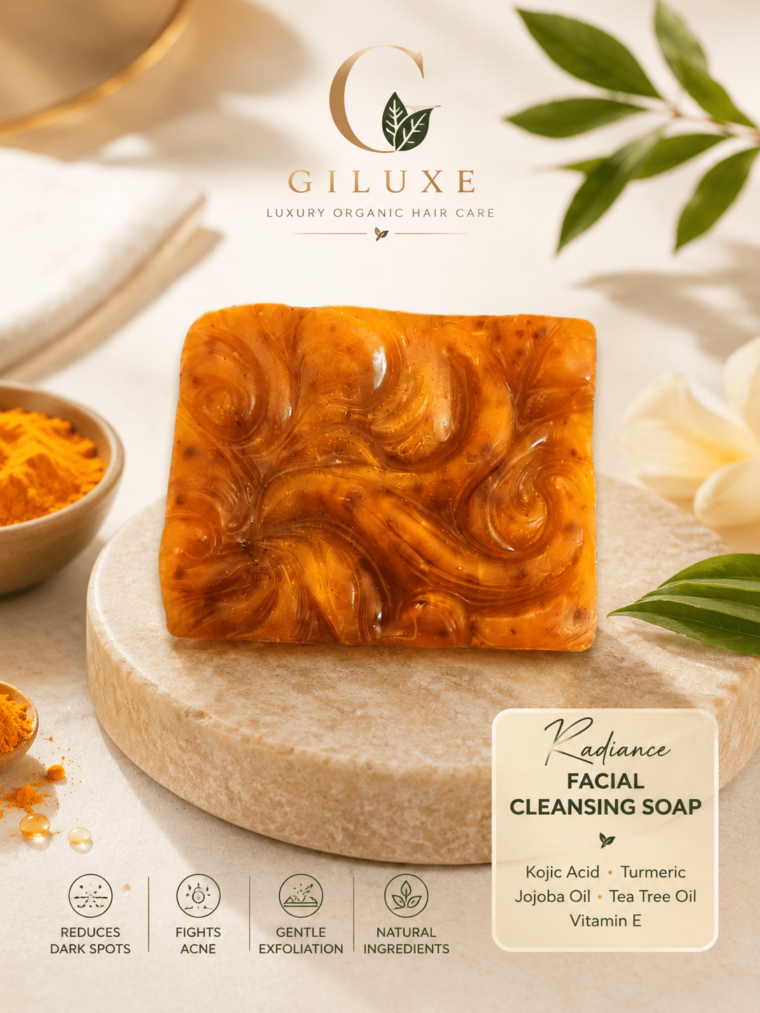 Radiance Facial Cleansing Soap - Giluxe